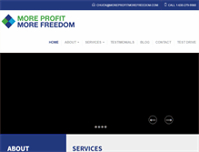 Tablet Screenshot of moreprofitmorefreedom.com